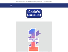 Tablet Screenshot of coalesautomotive.com